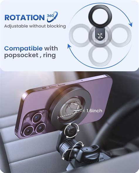 cd phone holder|MagSafe Compatible Car CD Phone Mount .